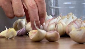 peel the garlic