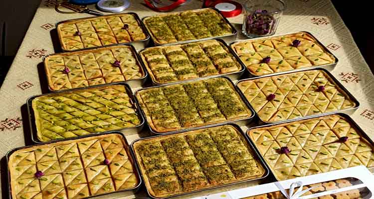 Types of persian baklava
