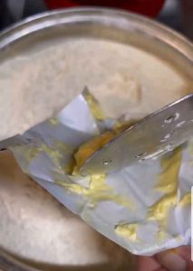 add butter to flour