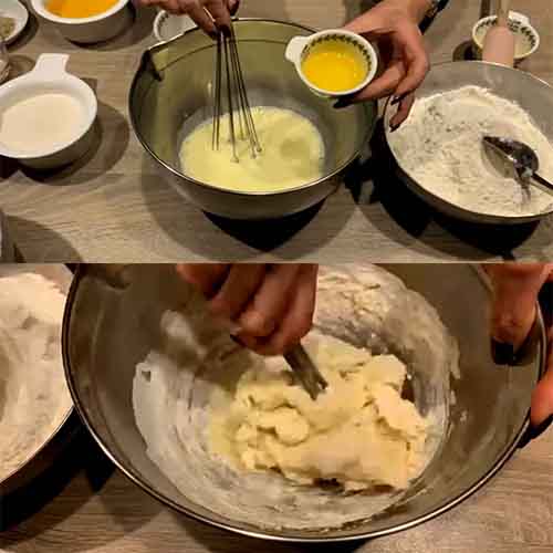 mix ingredient for baklava dough