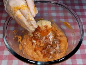 step 1 chicken koobideh with pan
