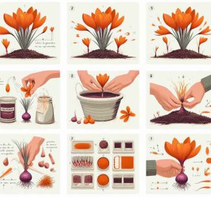 How does Persian saffron grow