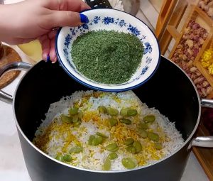 add dill to rice