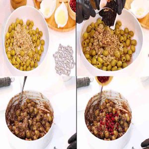 marrinate olive with walnuts