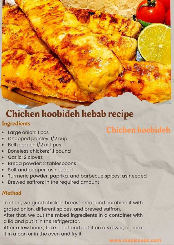 chicken koobideh recipe info