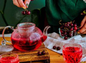 Sour cherry tea persian drink