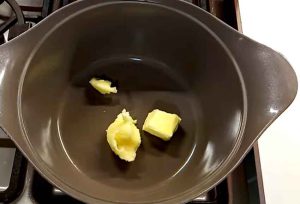 add butter to pot