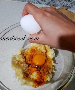 add eggs to mixture