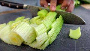 cut celery for stew