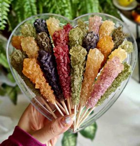 Different flavor of rock candy