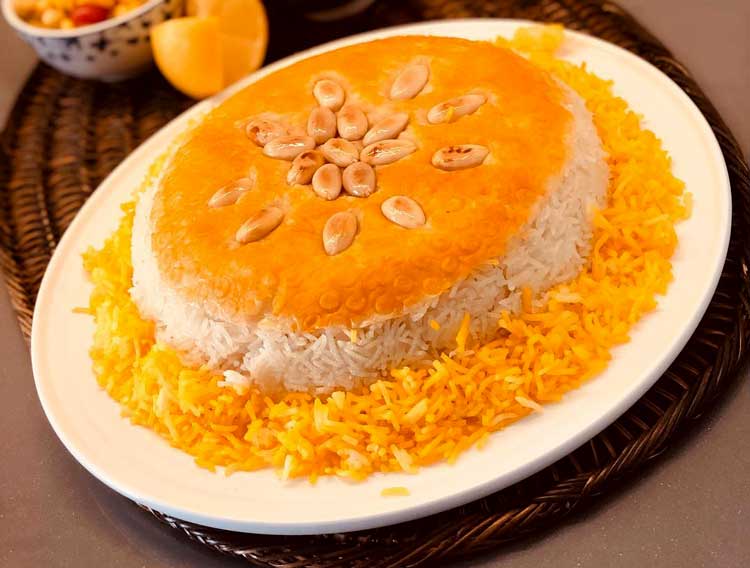 How many calories are in Persian rice