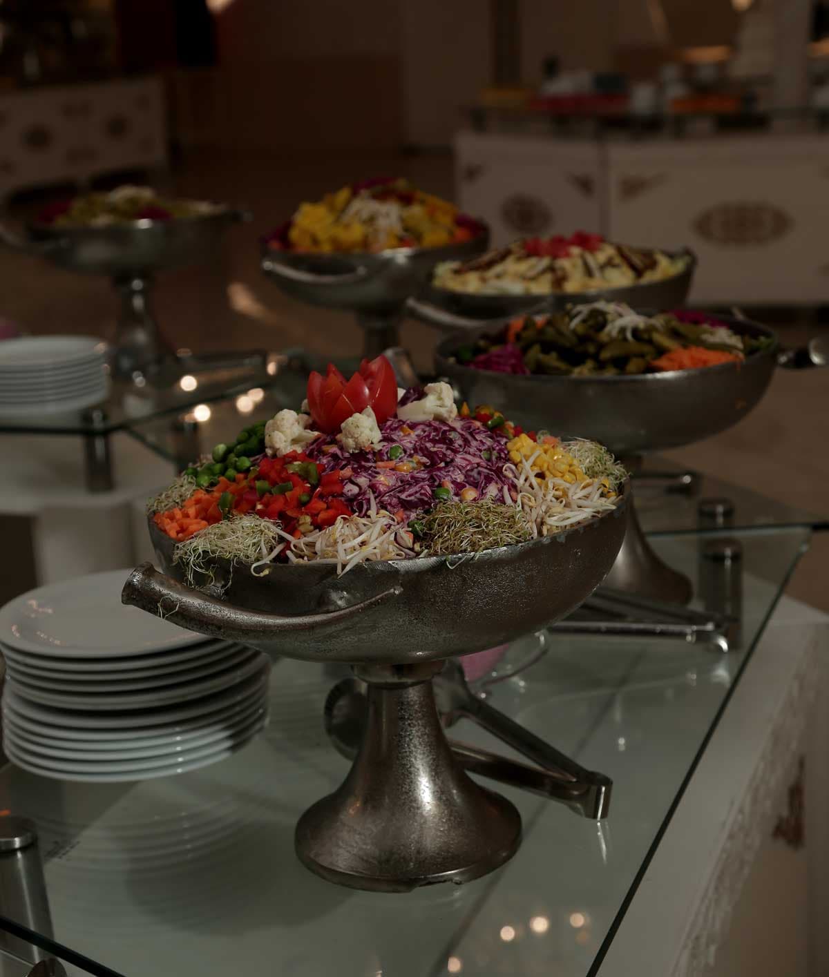 Persian salad and dessert
